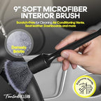 Fantasticlean Car Interior Detailing Kit, Leather Cleaner Brush Set, 9PCS - Image 3