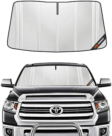 Pigenius Windshield Sun Shade for Toyota Sequoia 2008-2022. Full Coverage Rearview Mirror Shade for Ultimate Protection by Pigenius