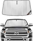 Pigenius Windshield Sun Shade for Toyota Sequoia 2008-2022. Full Coverage Rearview Mirror Shade for Ultimate Protection by Pigenius