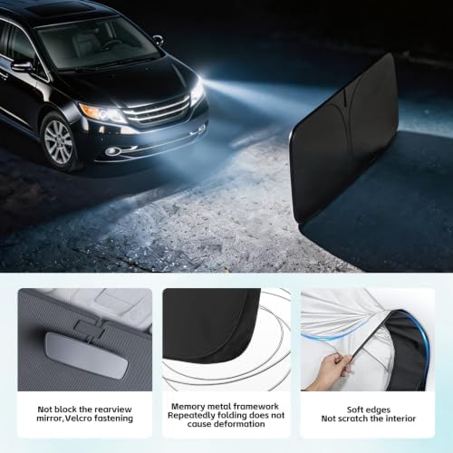 Windshield Sunshade for Honda Odyssey 2008-2014 Sun Shade - Image 5