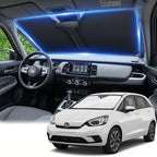 Windshield Sun Shade for Honda Fit 2007-2024 Sunshade Front Window Shade Custom for Fit Accessories Sun Visor Foldable Shade Blocks UV Rays Accessories by AuyNeas