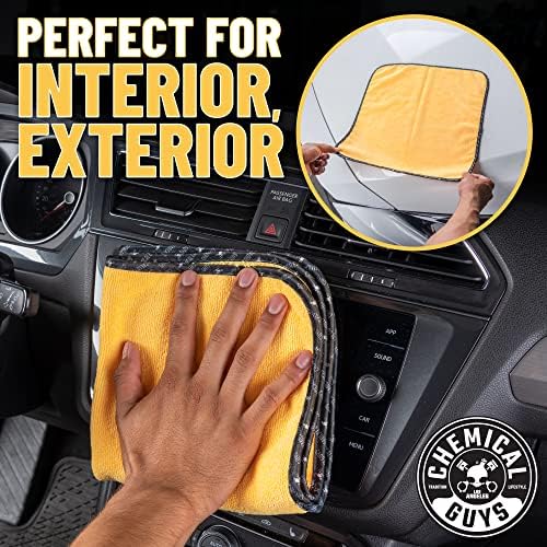 Chemical Guys Professional Grade Premium Microfiber Towels for Cars,Gold,16" x 16",Ultra-Soft and Scratch-Free Car Detailing Cloths for Trucks,Motorcycles,and More,(Pack of 6) - Image 2