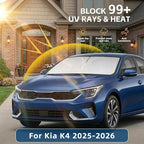 Windshield Sun Shade for Kia K4 2025-2026 Sunshade Front Window Shade Custom Fit K4 Accessories Sun Visor Foldable Shade Blocks UV Rays Accessories - Image 2