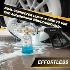 Raincovo Foam Cannon with Pressure Washer Gun, Dual Connector Accessories - Image 2