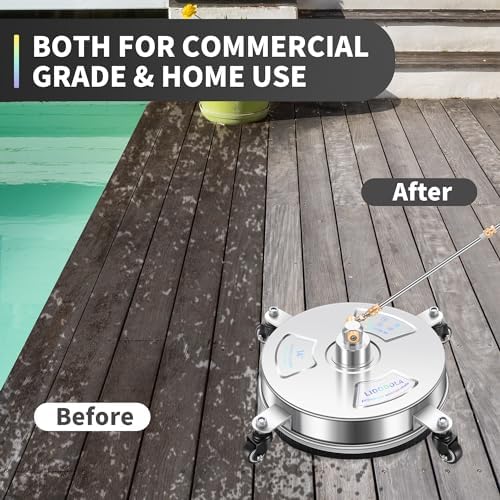 LidoDola 14'' Pressure Washer Surface Cleaner, Power Washer Accessory - Image 6