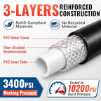 YAMATIC Pressure Washer Hose 50 FT 1/4", 3400 PSI, M22-14mm Females - Image 6