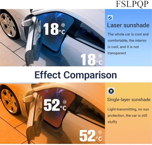 Windshield Sun Shade with Storage Pouch Keep Interior Cool, Foldable Laser Titanium Silver Front Window Shield Blocker Screen Visor Protector Cover Universal Fit for Car Truck SUVs (L) - Image 5