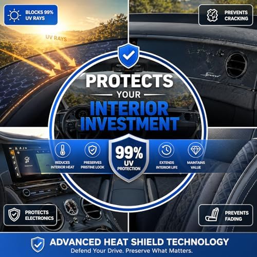 Windshield Sun Shade Custom Fit for 2019-2026 Chevrolet Silverado 1500, Advanced Diamond-Patterned Heat Shield to Block UV Rays, Foldable Truck Visor, Precise Cutout - Image 4