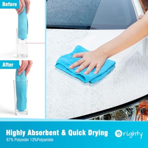 Orighty Microfiber Cleaning Cloth, Cleaning Rags, 12 Pack, 12x11 in - Image 3