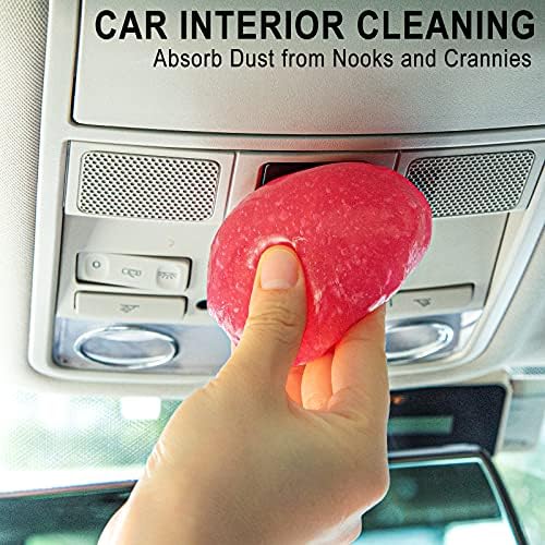 TICARVE Car Cleaning Gel Detailing Putty Car Putty Auto Detailing Tools Car Interior Cleaner Cleaning Slime Car Accessories Keyboard Cleaner Rose/NT WT: 5.6 oz (160 gr) - Image 2