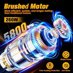 Cordless Car Buffer Polisher kit, DA Polisher with 2*21V Batteries - Image 5