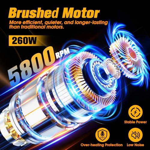 Cordless Car Buffer Polisher kit, DA Polisher with 2*21V Batteries - Image 5