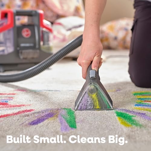 Hoover Spotless Mini Portable Spot Cleaner FH12300, Carpet and Upholstery Cleaner for Stairs, Furniture, Pet Messes and Cars, Compact Design, Easy Fill Tank, Self-Cleaning Hose, Lightweight - Image 3
