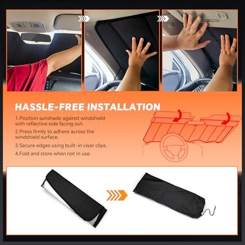 Windshield Sun Shade for GMC Acadia 2024-2026 - Image 5