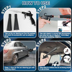 PARAROSE Detailing Car Cleaning Gun Interior Dryer Air Blow Gun, High Pressure Blower Gun, Car Detailing Tools for Quickly Blowing Out Dirt and DustWorking with Air - Image 4