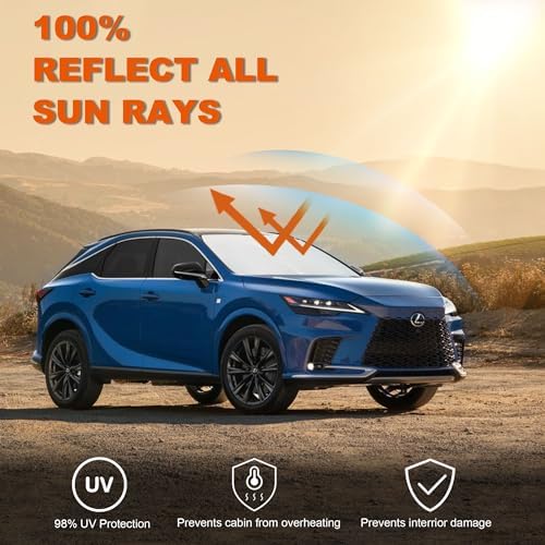 Foldable Front Windshield Sunshade fit for Lexus RX 2010-2015 - Image 3