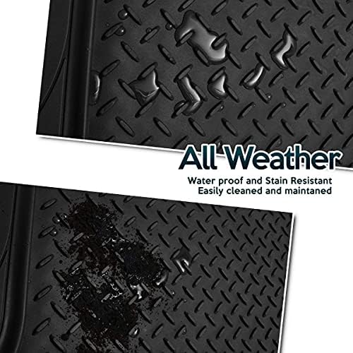 ZONETECH All Weather Rubber Semi Pattern Cargo Liner Trunk Floor Mat – Premium Quality Black Heavy Duty Cargo Trunk Floor Mat - Image 4