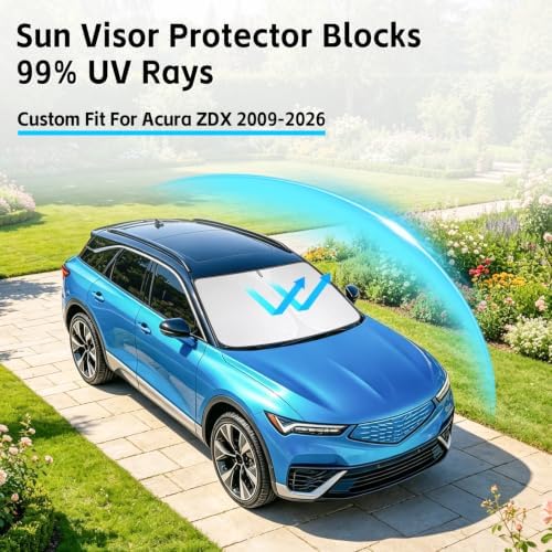 Windshield Sun Shade for Acura ZDX 2009-2026 Sunshade - Image 2