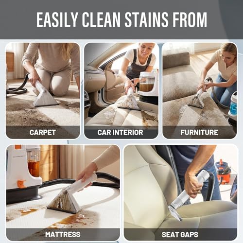 Starrybot Upholstery Cleaner Machine, 18Kpa Pet Stain Extractor(white) - Image 6