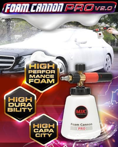 MJJC Foam Cannon Pro V2.0 (Thicker Snow Foam Technology) with 1/4 Inch Quick Connector for Pressure Washer, 40 oz Bottle (Pro V2.0 (1/4" Quick Connector) + SOAP Sample) - Image 2