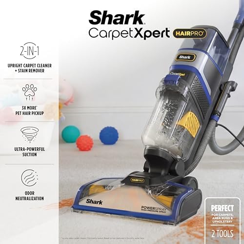 Shark CarpetXpert HairPro Carpet & Built-in Stain Cleaner, 2 Tools EX251BRN - Image 2