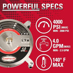 Simpson 16.5" Stainless Steel Pressure Washer Surface Cleaner, 80625 - Image 6