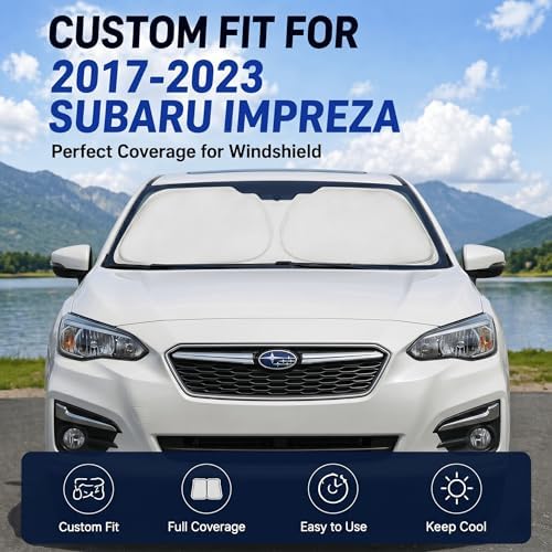 Custom Fit Windshield Sun Shade for Subaru Impreza 2017-2023 - Image 2