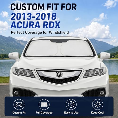 Custom Fit Windshield Sun Shade for Acura RDX 2013-2018 - Image 2