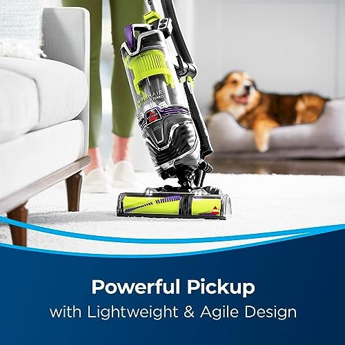 BISSELL 24613 Pet Hair Eraser Turbo Plus Lightweight Vacuum, Tangle-Free Brush Roll, Powerful Pet Hair Pick-up, SmartSeal Allergen System, Specialized Pet Tools, Easy Empty Dirt Tank - Image 3
