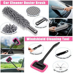 Car Cleaning Kit, Car Vacuum Interior Detailing Cleaner Kit with High Power Handheld Vacuum, Brush Set, Windshield Tool, Duster, Towels, Complete Car Care Tools for Women (Pink) - Image 4