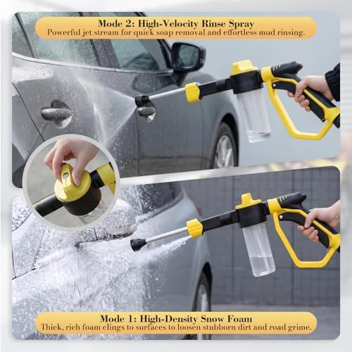 Car Wash Foam Gun for Garden Hose, Car Foam Cannon with 3 Spray Modes - Image 2