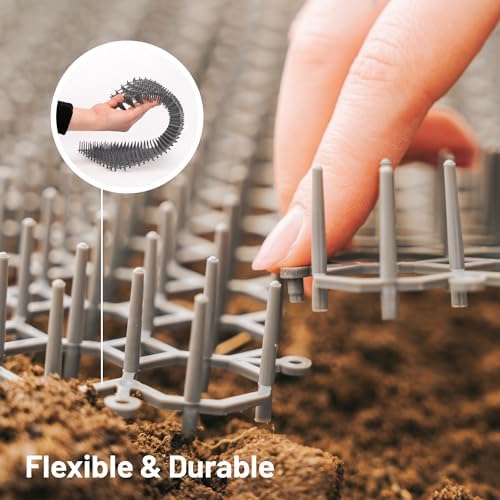 Petfolio 10 Pack Extra Large Cat Scat Mat for Cats - Cat Spike Mat 16.5 x 13.4 Inch with 1 Inch Spikes is Perfect to Keep Cats Away Indoor and Outdoor - Image 3