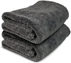 ExoForma Mega Car Drying Towel - Holds Up to 9 lbs, No Streaks, Scratches, or Water Spots | 1200 GSM Microfiber Double Twist Pile & Edgeless Design, 1 Quick & Effortless Dry, 2 Pack - 24” x 36” by ExoForma