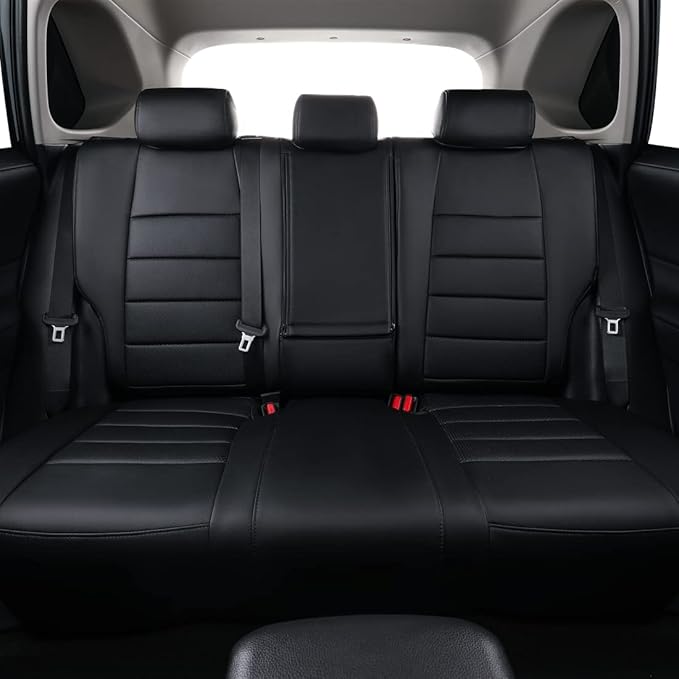 Faux Leather Seat Covers for 2022-2026 Toyota Corolla Cross,Non-Hybrid | Full Set Suv Seat Cushion for Corolla Cross L/XLE/LE,Luxury Waterproof Car Seat Protector,Factory Look,Black - Image 6