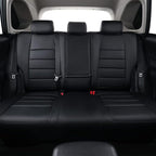 Faux Leather Seat Covers for 2022-2026 Toyota Corolla Cross,Non-Hybrid | Full Set Suv Seat Cushion for Corolla Cross L/XLE/LE,Luxury Waterproof Car Seat Protector,Factory Look,Black - Image 6