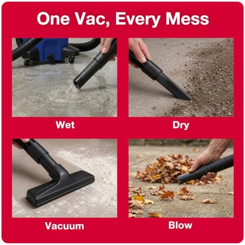 Koblenz WD-16 L4 Wet Dry Vacuum Cleaner, 16 Gallon Wet Dry Vac, 6.5 PHP - Image 3