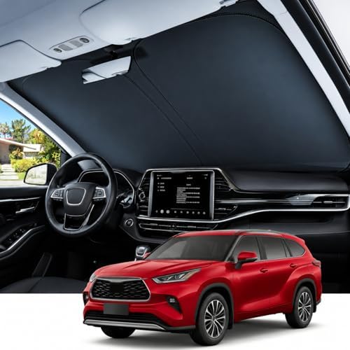 REEVAA Car Windshield Sun Shade for Toyota Highlander (2026-2020) by REEVAA