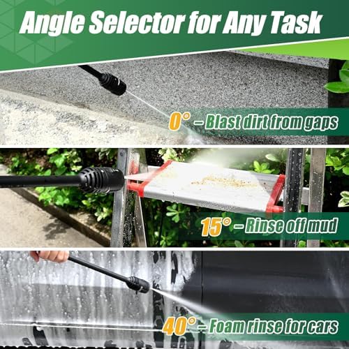 Pressure Washer Gun Wand & 3-in-1 Adjustable Nozzle, M22-14mm - Image 2