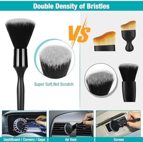 Luscinum Car Interior Duster Detailing Cleaning Gel Brushes Kit, - Image 4