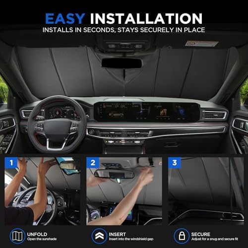 MAIKER Windshield Sunshade Compatible with Chevrolet Equinox 2018-2024 - Image 5