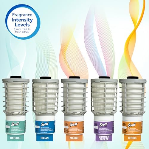 Scott Essential Air Freshener Refill (91067), Citrus, Automatic / Continuous Release, 6 Refills / Case - Image 7