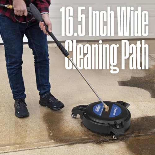 Westinghouse Universal 16.5" Pressure Washer Plastic Surface Cleaner Attachment - 3400 Max PSI, 1/4” Connector - for Gas and Electric Pressure Washers - Image 2
