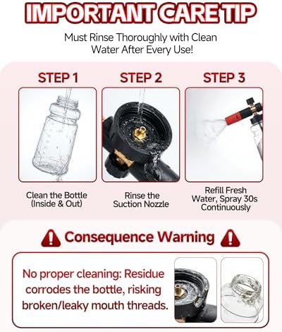 1L Wide Mouth Foam Cannon for Pressure Washer - Image 4