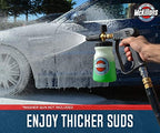 McKillans Foam Cannon for Pressure Washer (Wide Mouth) - Car Wash Snow Foam Cannon Lance Pressure Washer Soap Dispenser for Car Washing with Adjustable Thick Foam + 1/4 Quick Connector - Image 6
