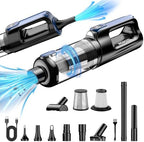 MONOZEL Car Vacuum Portable Cordless, 18000Pa 2 in 1 Vacuum Cleaner&Air Duster, 130W Brushless Motor Handheld Vacuum Cordless with 7800mAh Battery, LED Light, Multi-Nozzles for Car, Home, Office, Pet by MONOZEL