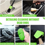 30pcs Car Cleaning Kit, Car Interior Detailing Kit with High Power Handheld Vacuum, Detailing Brush Set, Windshield Cleaner, Cleaning Gel, Complete Auto Accessories for Men, Women - Image 4