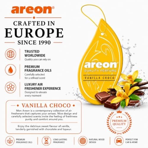 AREON MON Vanilla Choco Scent Hanging Car Air Freshener Pack of 12 - Image 6