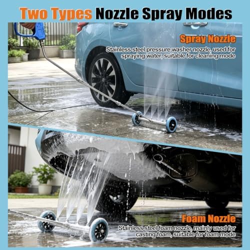 16 IN Under Carriage Pressure Washer Water Broom with Foam Cannon 4000PSI - Image 3