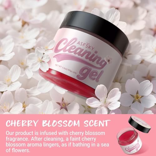 ASFSKY Car Cleaning Gel Cleaning Putty Universal Cleaning Gel Sakura - Image 2