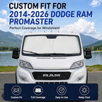 Custom Fit Windshield Sun Shade for Dodge RAM ProMaster 2014-2026 - Image 2